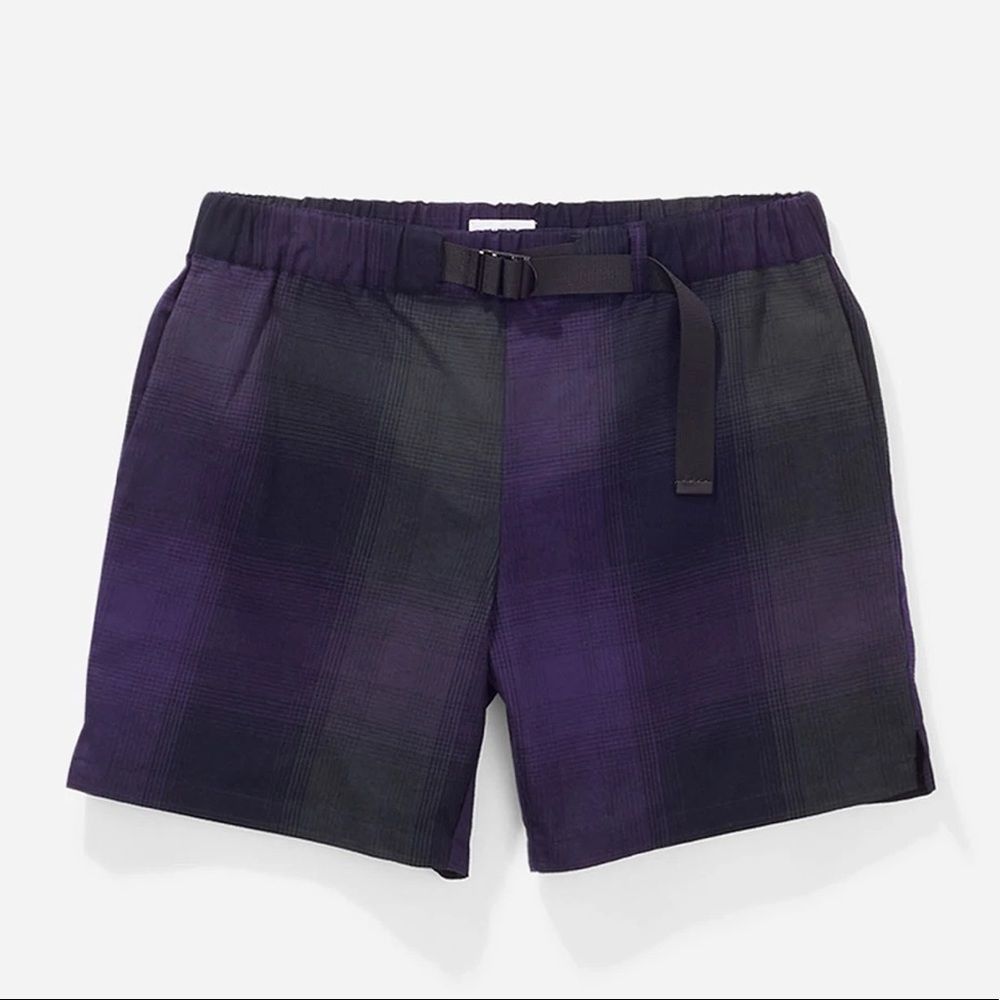Saturdays Men Short Plaid Flannel Brushed Joby New York City Casual Pant Large L